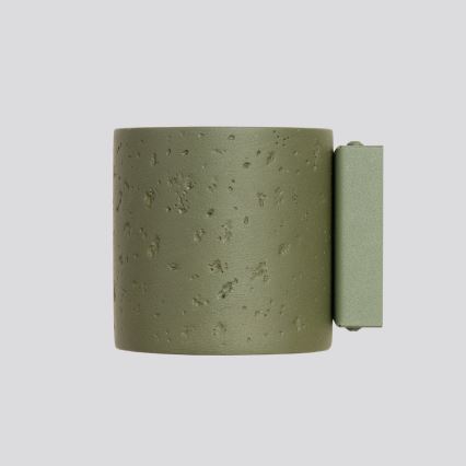 Foco de pared ORBIS 1xG9/8W/230V hormigón/verde