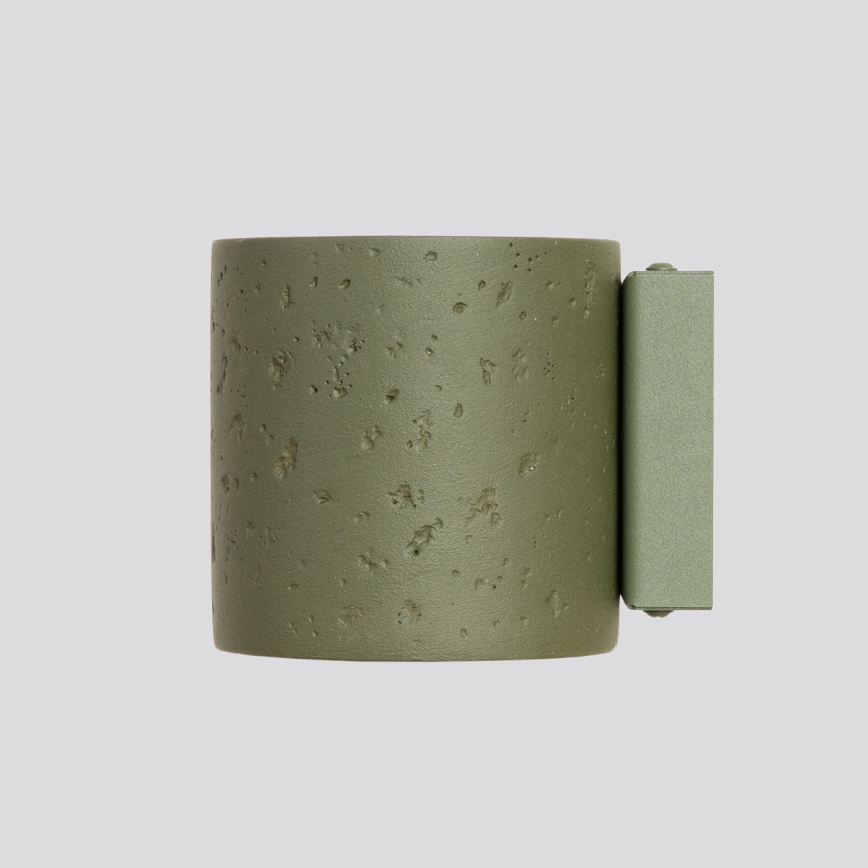 Foco de pared ORBIS 1xG9/8W/230V hormigón/verde