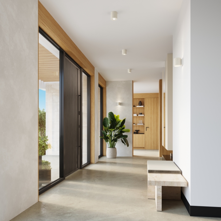 Foco de pared ORBIS 1xG9/8W/230V hormigón/crema