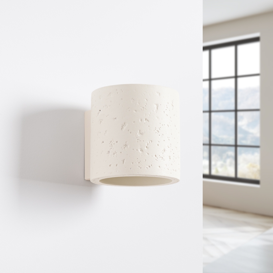 Foco de pared ORBIS 1xG9/8W/230V hormigón/crema