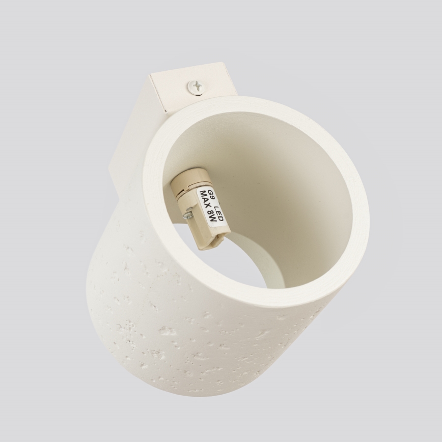 Foco de pared ORBIS 1xG9/8W/230V hormigón/crema