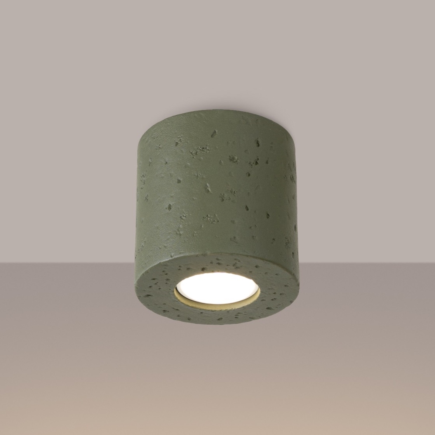 Foco ORBIS 1xGU10/10W/230V hormigón/verde
