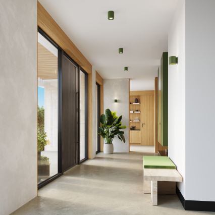 Foco ORBIS 1xGU10/10W/230V hormigón/verde