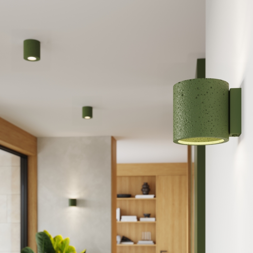 Foco ORBIS 1xGU10/10W/230V hormigón/verde