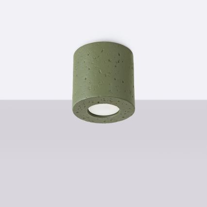 Foco ORBIS 1xGU10/10W/230V hormigón/verde