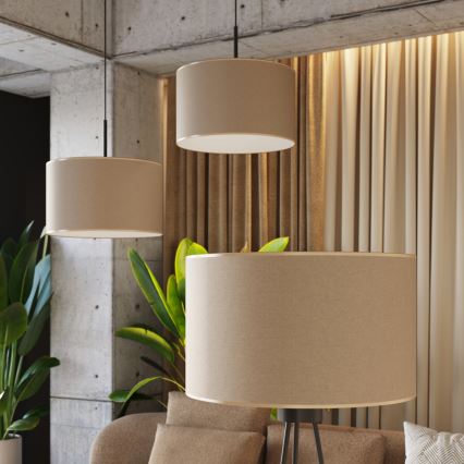 Lámpara de pie NEVIA 1xE27/15W/230V taupe