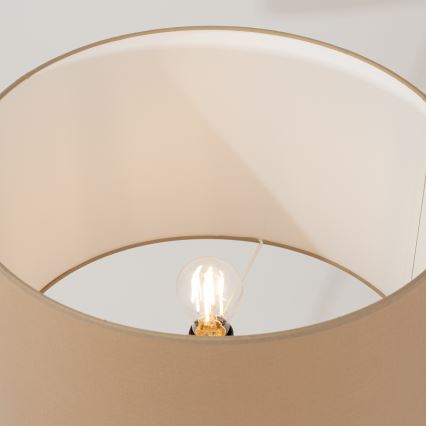 Lámpara de pie NEVIA 1xE27/15W/230V taupe