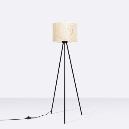 Lámpara de pie NEVIA 1xE27/15W/230V beige/decoración de mármol