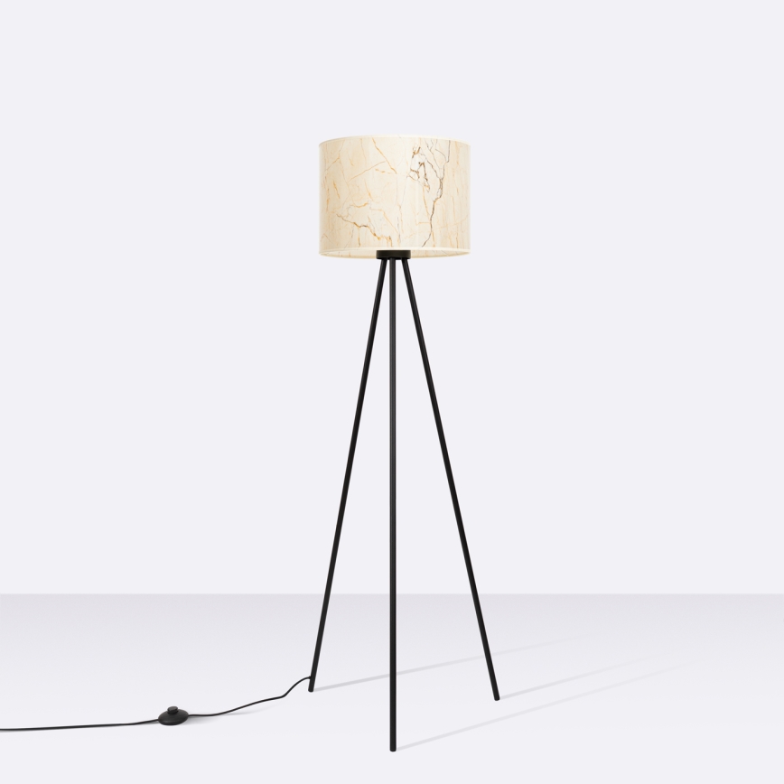 Lámpara de pie NEVIA 1xE27/15W/230V beige/decoración de mármol