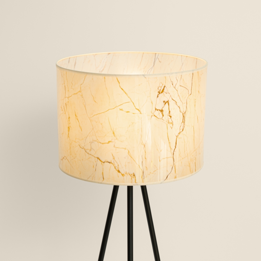 Lámpara de pie NEVIA 1xE27/15W/230V beige/decoración de mármol