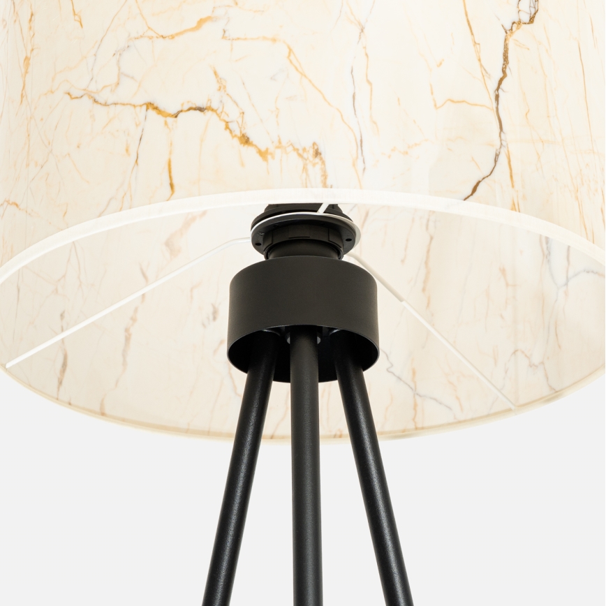 Lámpara de pie NEVIA 1xE27/15W/230V beige/decoración de mármol