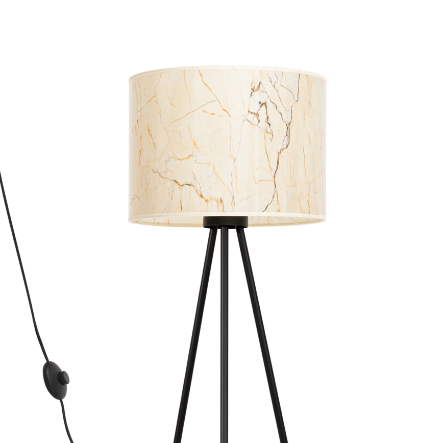 Lámpara de pie NEVIA 1xE27/15W/230V beige/decoración de mármol