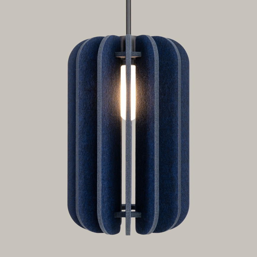 Lámpara colgante con cable MULA 1xE27/15W/230V Ø 27 cm azul