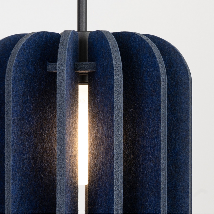 Lámpara colgante con cable MULA 1xE27/15W/230V Ø 27 cm azul