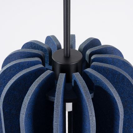 Lámpara colgante con cable MULA 1xE27/15W/230V Ø 27 cm azul