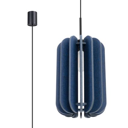 Lámpara colgante con cable MULA 1xE27/15W/230V Ø 27 cm azul
