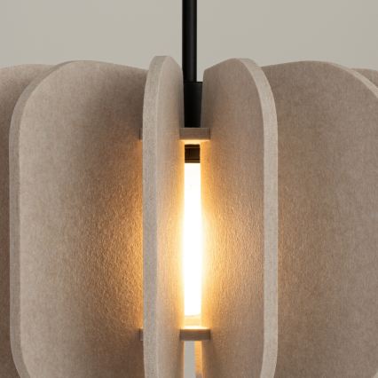 Lámpara colgante con cable MULA 1xE27/15W/230V, diámetro 45 cm, color crema