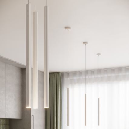 Lámpara colgante con cable ARCHE 2xG9/8W/230V blanca