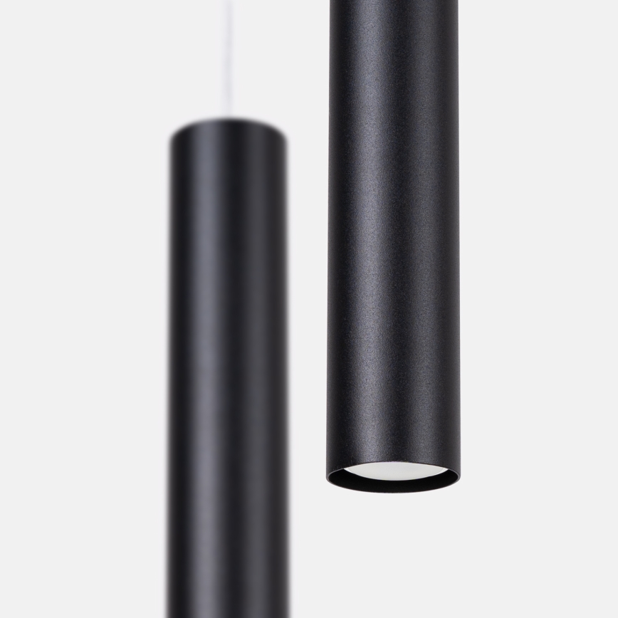 Lámpara colgante con cable LAGOS 2xGU10/10W/230V negra