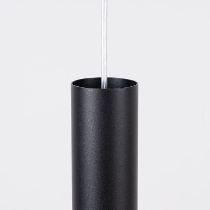 Lámpara colgante con cable LAGOS 2xGU10/10W/230V negra