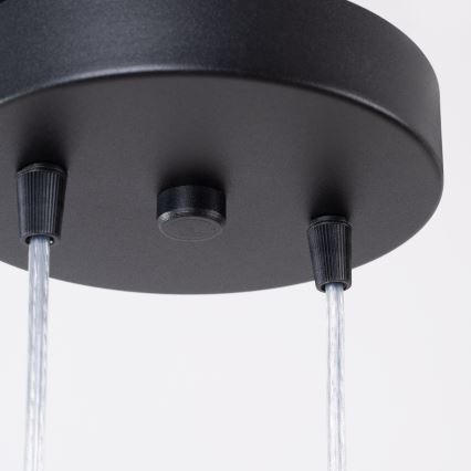 Lámpara colgante con cable LAGOS 2xGU10/10W/230V negra