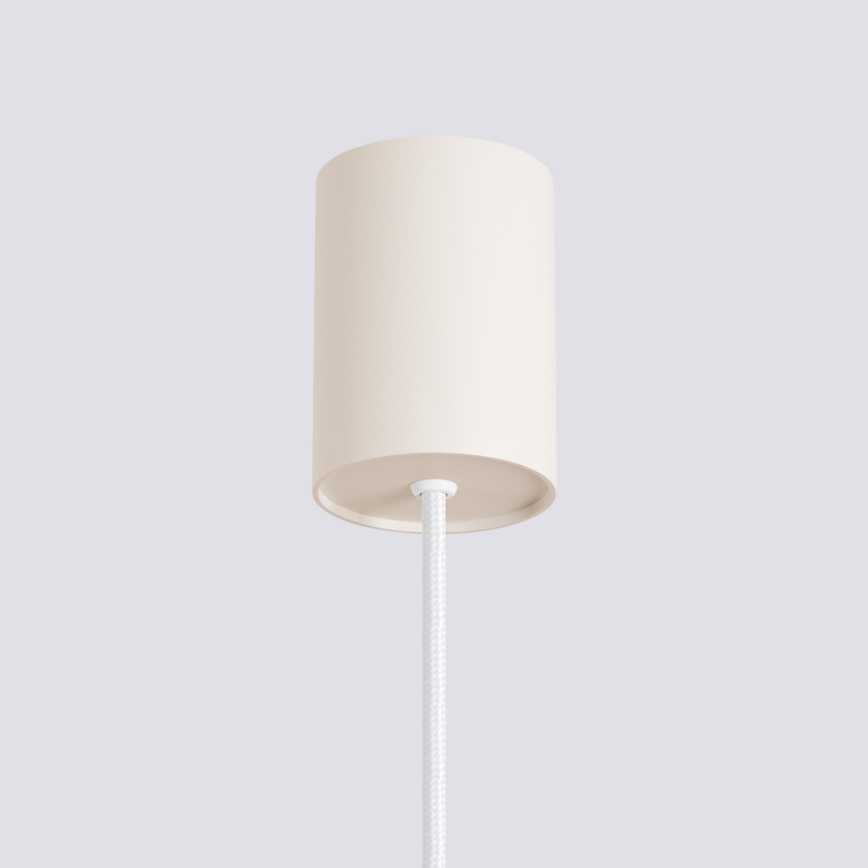 Lámpara colgante ESTRIA con cable 1xE14/10W/230V Ø 14 cm color crema