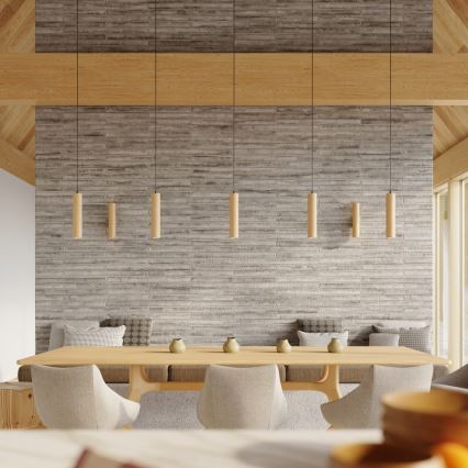 Aplique de pared LINO 2xGU10/10W/230V de haya