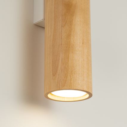 Aplique de pared LINO 2xGU10/10W/230V de haya