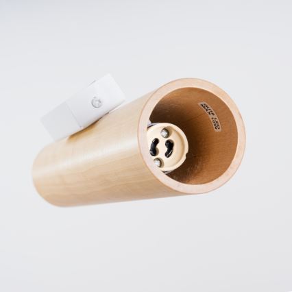 Aplique de pared LINO 2xGU10/10W/230V de haya