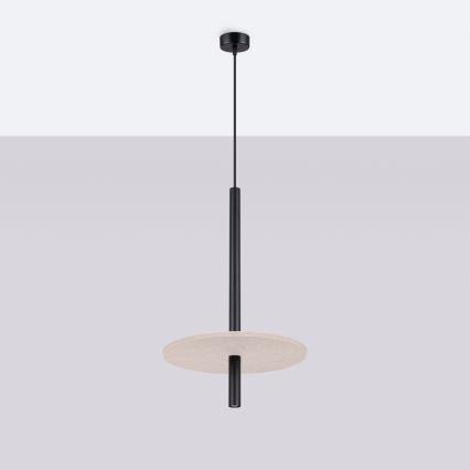 Lámpara colgante con cable FELTRO 1xG9/8W/230V negra/crema