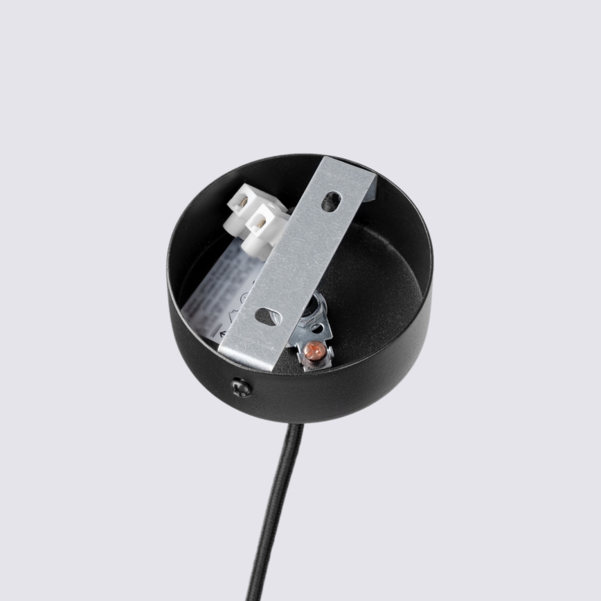 Lámpara colgante con cable FELTRO 1xG9/8W/230V negra/crema