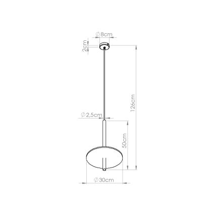 Lámpara colgante con cable FELTRO 1xG9/8W/230V negro/azul