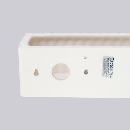 Aplique de pared RIGATA 1xE27/15W/230V cerámica/blanco