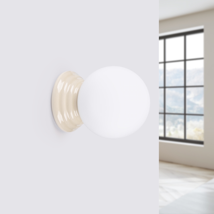 Aplique de pared para baño ZORI 1xG9/8W/230V IP44 beige
