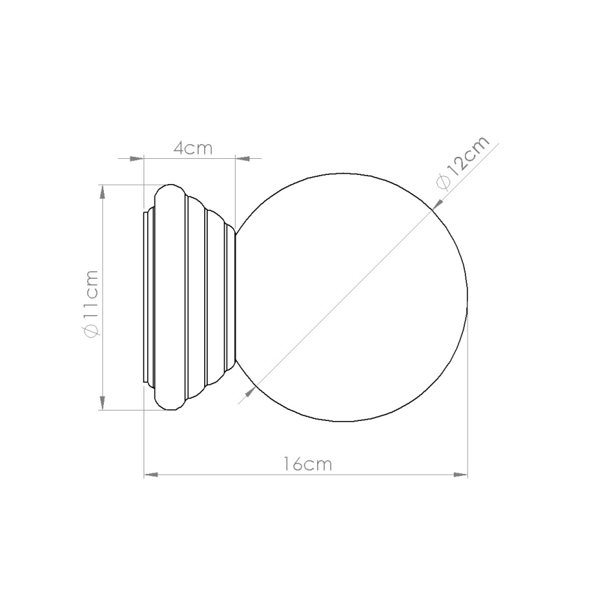 Aplique de pared para baño ZORI 1xG9/8W/230V IP44 beige
