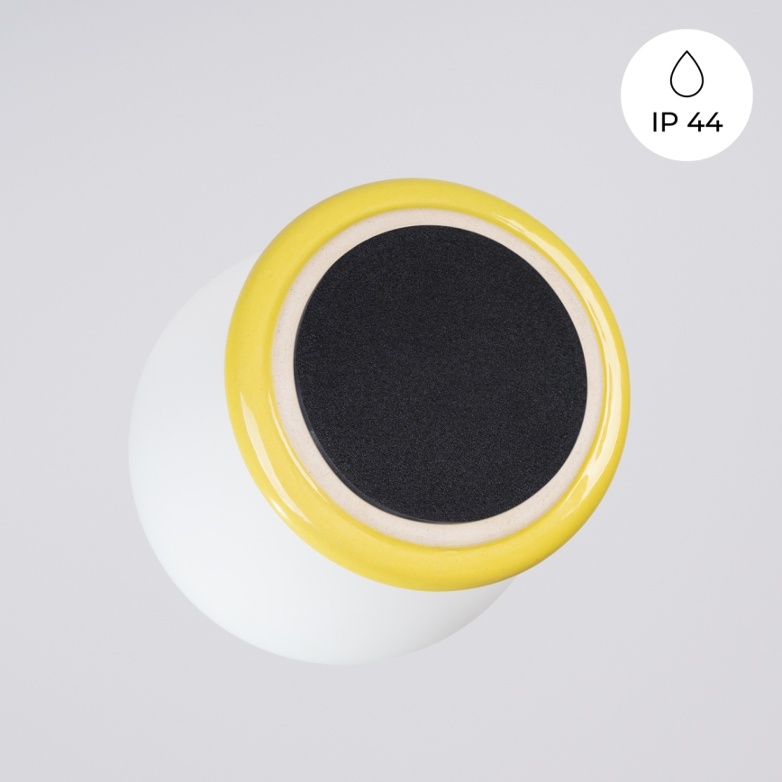 Aplique de pared para baño ZORI 1xG9/8W/230V IP44 amarillo