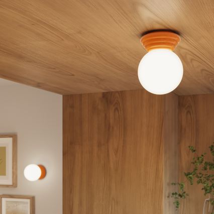 Aplique de pared para baño ZORI 1xG9/8W/230V IP44 naranja