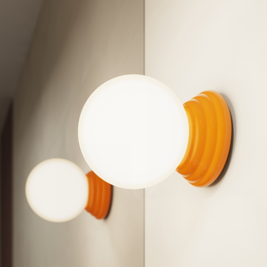 Aplique de pared para baño ZORI 1xG9/8W/230V IP44 naranja