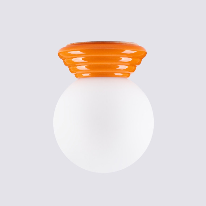 Aplique de pared para baño ZORI 1xG9/8W/230V IP44 naranja