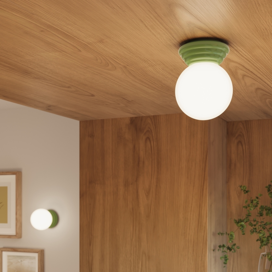 Aplique de pared para baño ZORI 1xG9/8W/230V IP44 verde