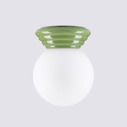 Aplique de pared para baño ZORI 1xG9/8W/230V IP44 verde