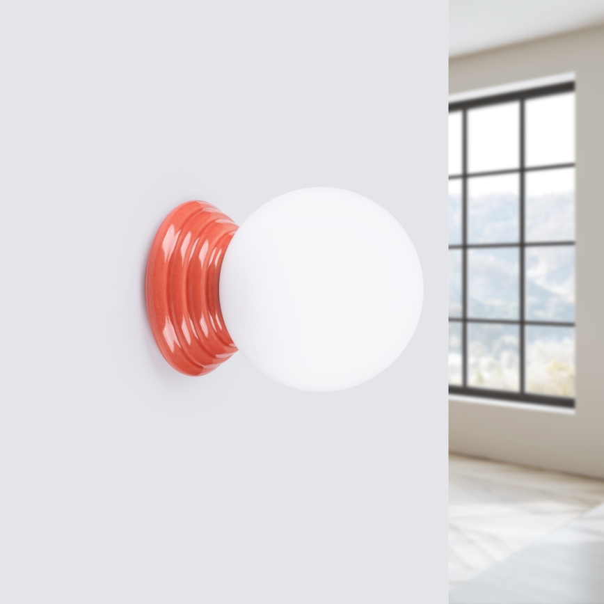 Aplique de pared para baño ZORI 1xG9/8W/230V IP44 rosa