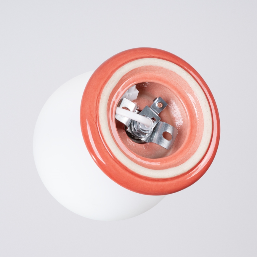 Aplique de pared para baño ZORI 1xG9/8W/230V IP44 rosa