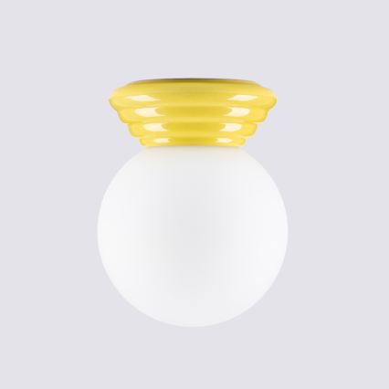 Lámpara de techo para baño ZORI 1xG9/8W/230V Ø 12 cm IP44 amarilla