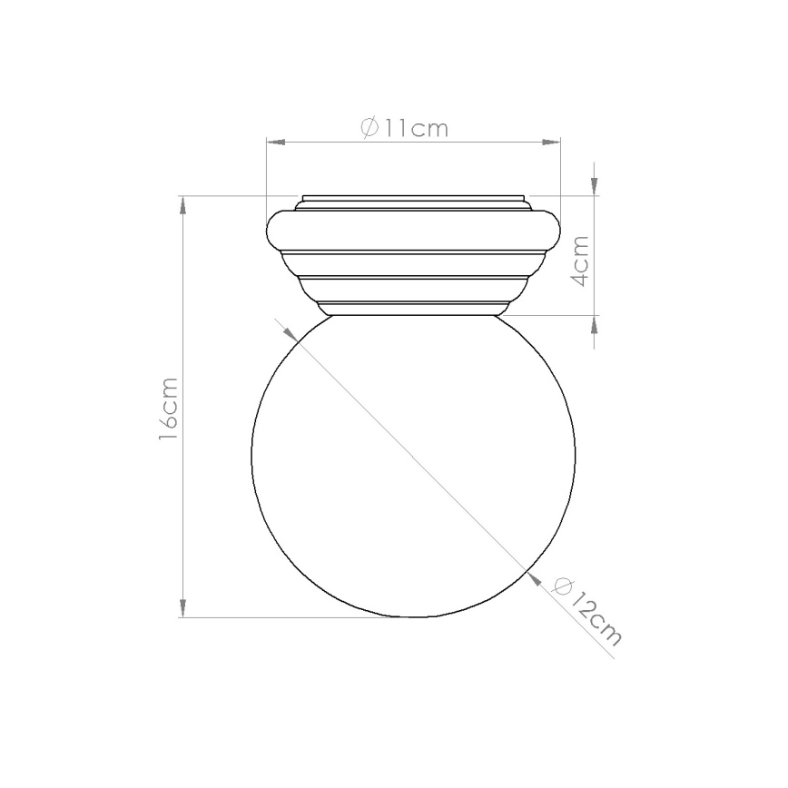 Lámpara de techo para baño ZORI 1xG9/8W/230V Ø 12 cm IP44 naranja