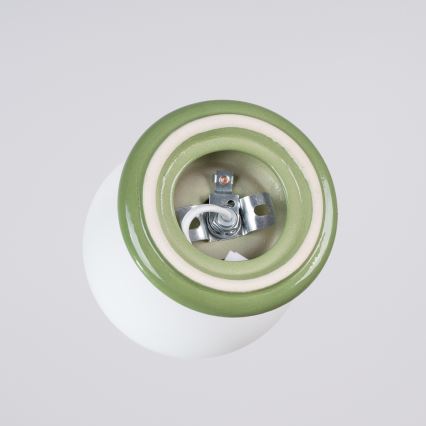 Lámpara de techo para baño ZORI 1xG9/8W/230V Ø 12 cm IP44 verde