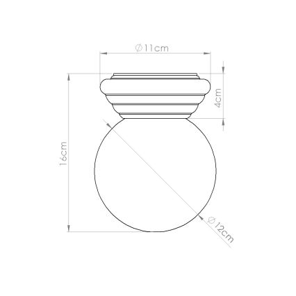 Lámpara de techo para baño ZORI 1xG9/8W/230V Ø 12 cm IP44 verde