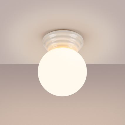 Lámpara de techo para baño ZORI 1xG9/8W/230V Ø 12 cm IP44 blanca