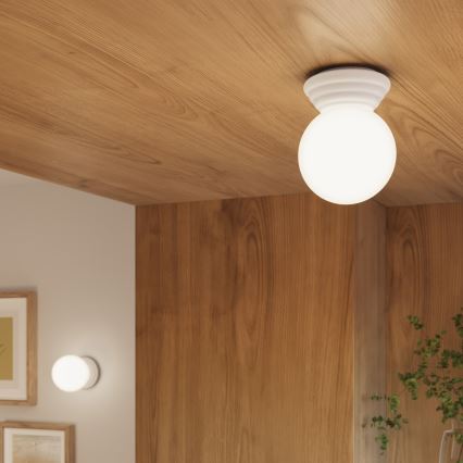 Lámpara de techo para baño ZORI 1xG9/8W/230V Ø 12 cm IP44 blanca