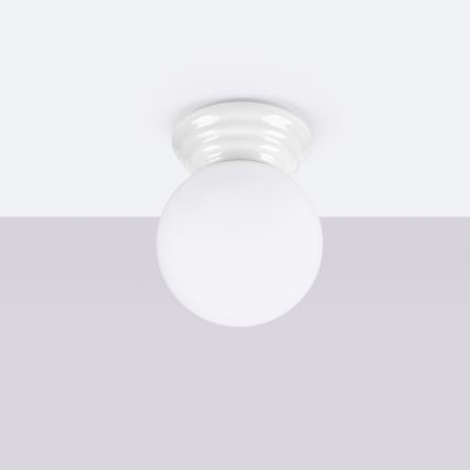 Lámpara de techo para baño ZORI 1xG9/8W/230V Ø 12 cm IP44 blanca